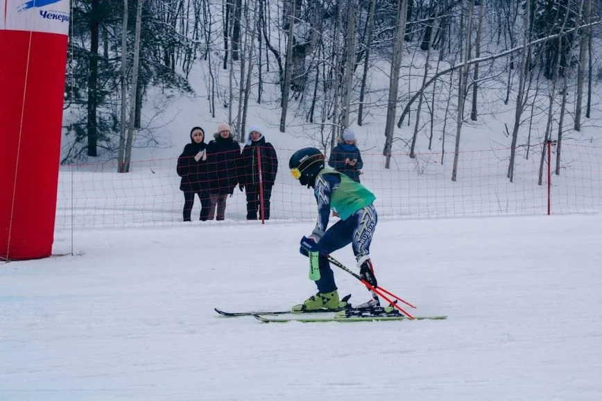 Александра Гладкова на лыжах
