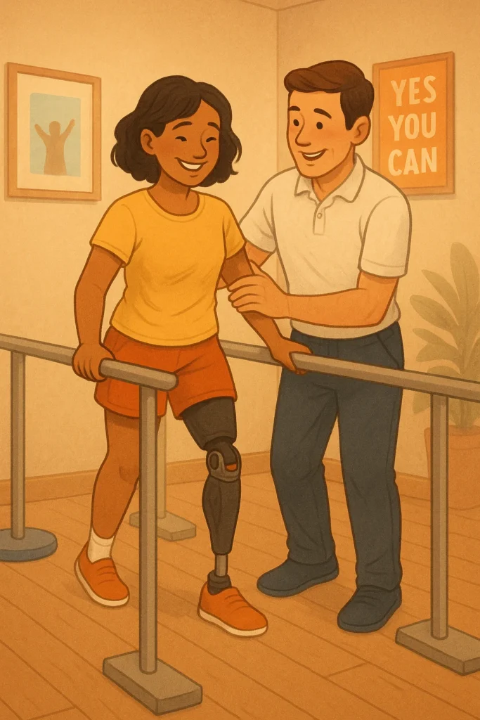 Как привыкнуть к протезу ноги