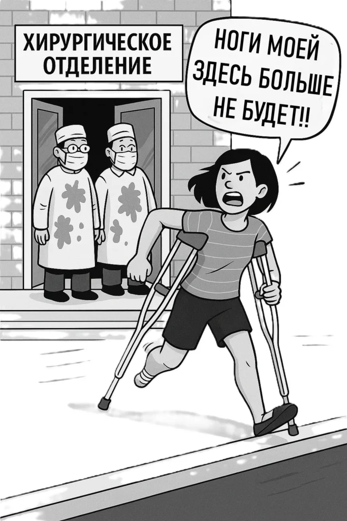 Ноги моей здесь больше не будет!