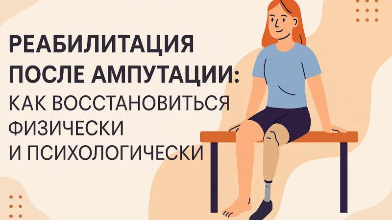 Реабилитация после ампутации: как восстановиться физически и психологически