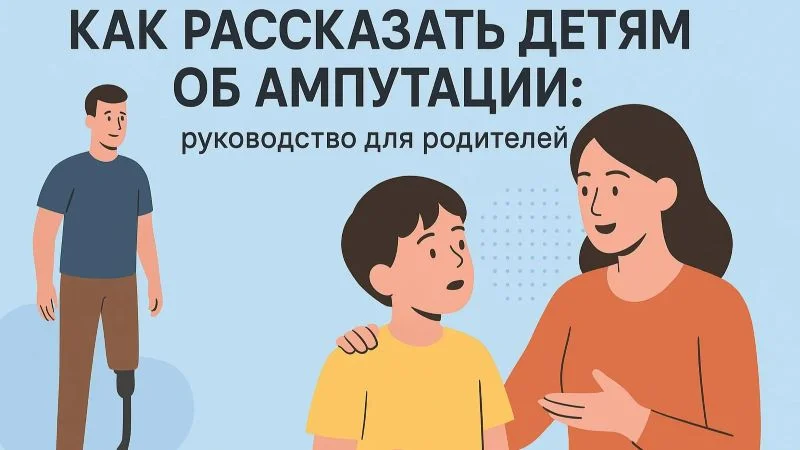 Как рассказать детям об ампутации